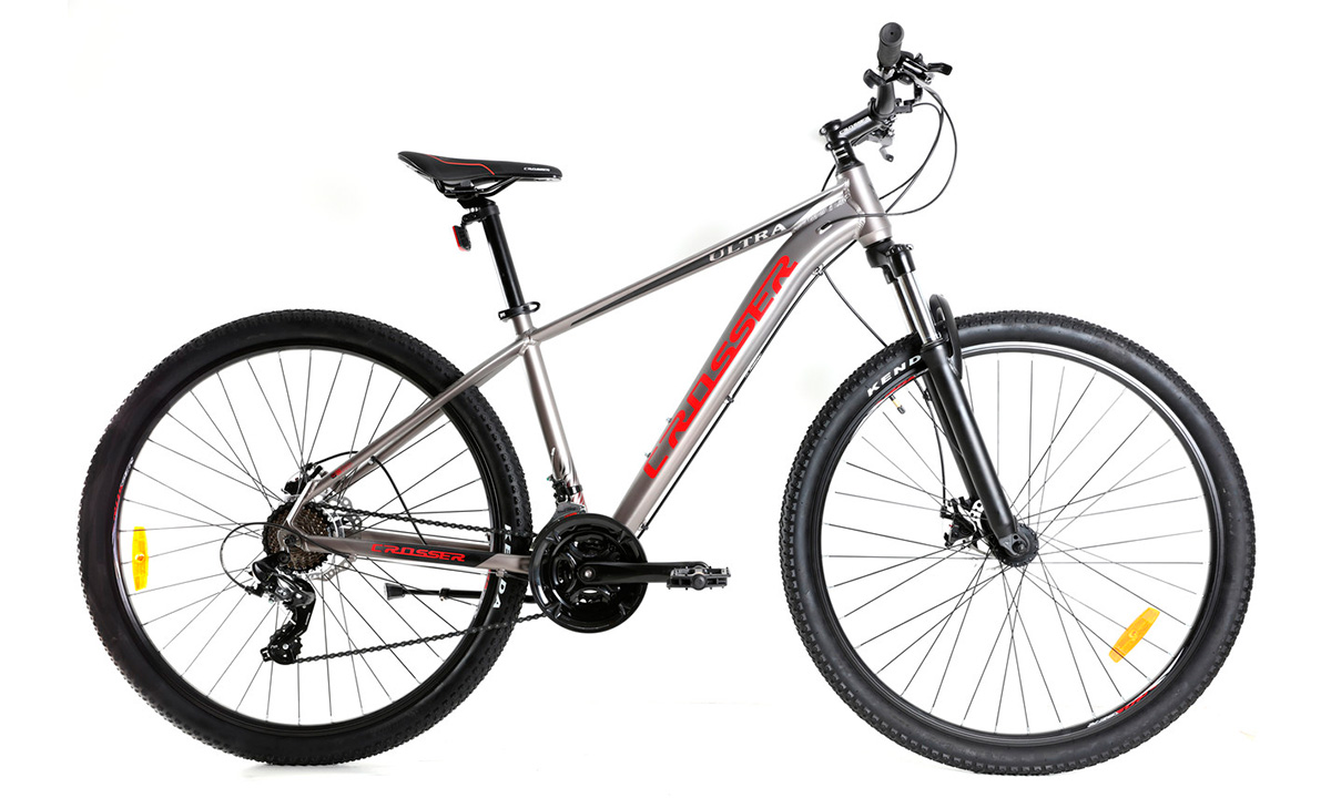 Фотография Велосипед Crosser Ultra 29" 2021, размер М, Серо-красный